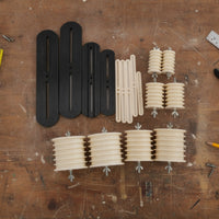 4 Pieces Armature Winding Coil Form Slotted Electric Motor Winding Form Rigid for Workshop