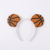 Sports Themed Headband for Football Basketball Fans, Geometric Pattern Costume Game Day Party for Cheerleading Events