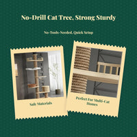 Multi-level wood cat condo tower
