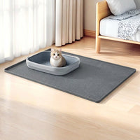 Silicone Pet Mat and Dog Mat with Honeycomb Texture, Non-Slip Cat Mat for Food, Pet Feeding Mat with Raised Edge for Spotless Floors