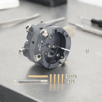 7750 Movement Holder Knurled Adjustment Wheel Watchmaker's Movement Holder Machined Body
