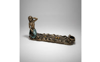 Mermaid Scented Holder with Tray | sea-Themed, Bronze Finish, Mermaid scented cone Holder, for Meditation
