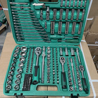 German Import 216-Piece 72-Tooth Auto Repair Tool Set with Socket Wrenches