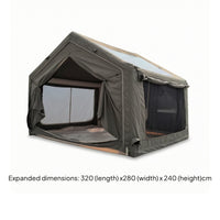 Quick-Setup Inflatable Tent with Skylight Spacious Inflatable Camping Tent Waterproof Breathable for Families
