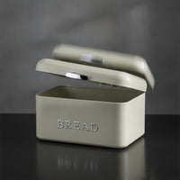 Vintage Metal Bread Box with Hinged Lid Sturdy Countertop Bread Keeper Rust-Proof Storage Container with Lid Food-Safe for Kitchen