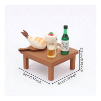 Miniature Low Table Smooth Dollhouse Table Lightweight Ornament for Hobbyists, Collectors