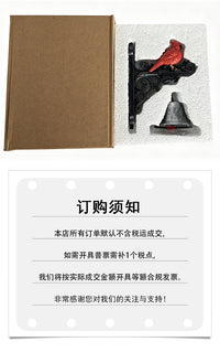 跨境专供树脂红鸟心形拉绳铃铛 欧式复古铁艺壁饰门铃庭院装饰