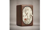 Wooden Jewelry Box Compact Jewelry Box with Door Desktop Organizer for Dresser, Vanity