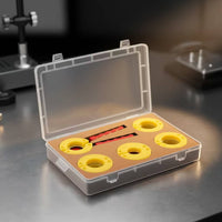 8 Pieces Red Handled Bezel Removal Tool Kit Watch Bezel Opener Kit Repair Tools Molded Insert