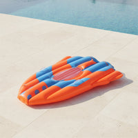 Inflatable Water Board with Window Two-chamberChamber Inflatable Surfboarding Easy to Inflate Pool Lounger with Handles for Kids, Young Children