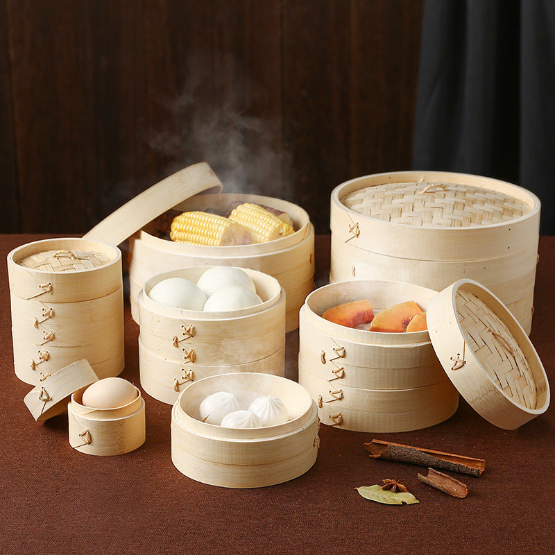 Bamboo Steamer Basket Set for Home and Commercial Use