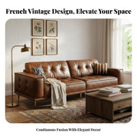 tuftedTufted Sofa French design Couch High-Leg Design Household Furniture for Apartment Dwellers, Interior Decorators, Living Room, Lounge Area, Office