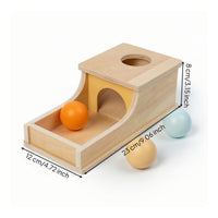 Fine Motor Educational Toy Wooden Object Permanence Box Educational Shape Sorter Hand-Eye Coordination for Preschool