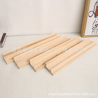 Wooden Mahjong Pusher with Ruler and Domino Tray