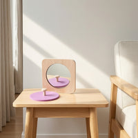 Educational Wooden Toy with Mirror Sensory Child-Led Learning Toy Problem-Solving Shape Sorting Cube Sturdy for Classroom