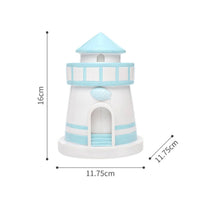 Pet Memorial Urn Conical Roof Lighthouse-Shaped Urn Round Base