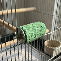 Parrot Perch Standing with Irregular Wavy Shape, Sanding Stone gnaw Toy for Grinding Claws and Beak, Bird Cage Perch Stand for Cockatiels