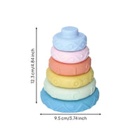 Stacking Bath Toy Stackable Buoyant Bath Boat Toy Easy to Clean Bathtub Pool Water Table Toys for Washroom