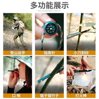 Folding Multi-Function Trekking Pole for Hiking and Camping