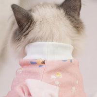 Recovery Suit for Cats with Back-fastener, Sleeveless Cat Neutering Suit for Post-Operative Pet Attention