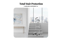 Anti-Slip Adjustable Stair Support Handle Easy Installation Adjustable Stair Helper Ergonomic Design Stand Assist Bar Heavy Duty for Seniors, Disabled People, Patients in Recovery, Stairs, Staircase, Indoor, Indoors