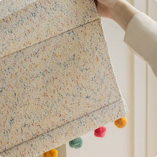Decorative Tassel Curtain Light Blocking Room Textile Soft Material for Children