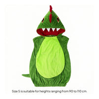 Dinosaur Costume with Hood Soft Dinosaur Romper Long Sleeve for Children, Halloween