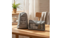 7 Pieces Travel Organizer Set Lightweight Hanging Toiletry Bag Zippered
