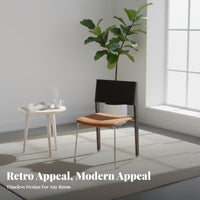Upholstered Chair with a Curved Backrest Modernist Inspired Dining Room Furniture Modern design Minimalist Aesthetic for Kitchen