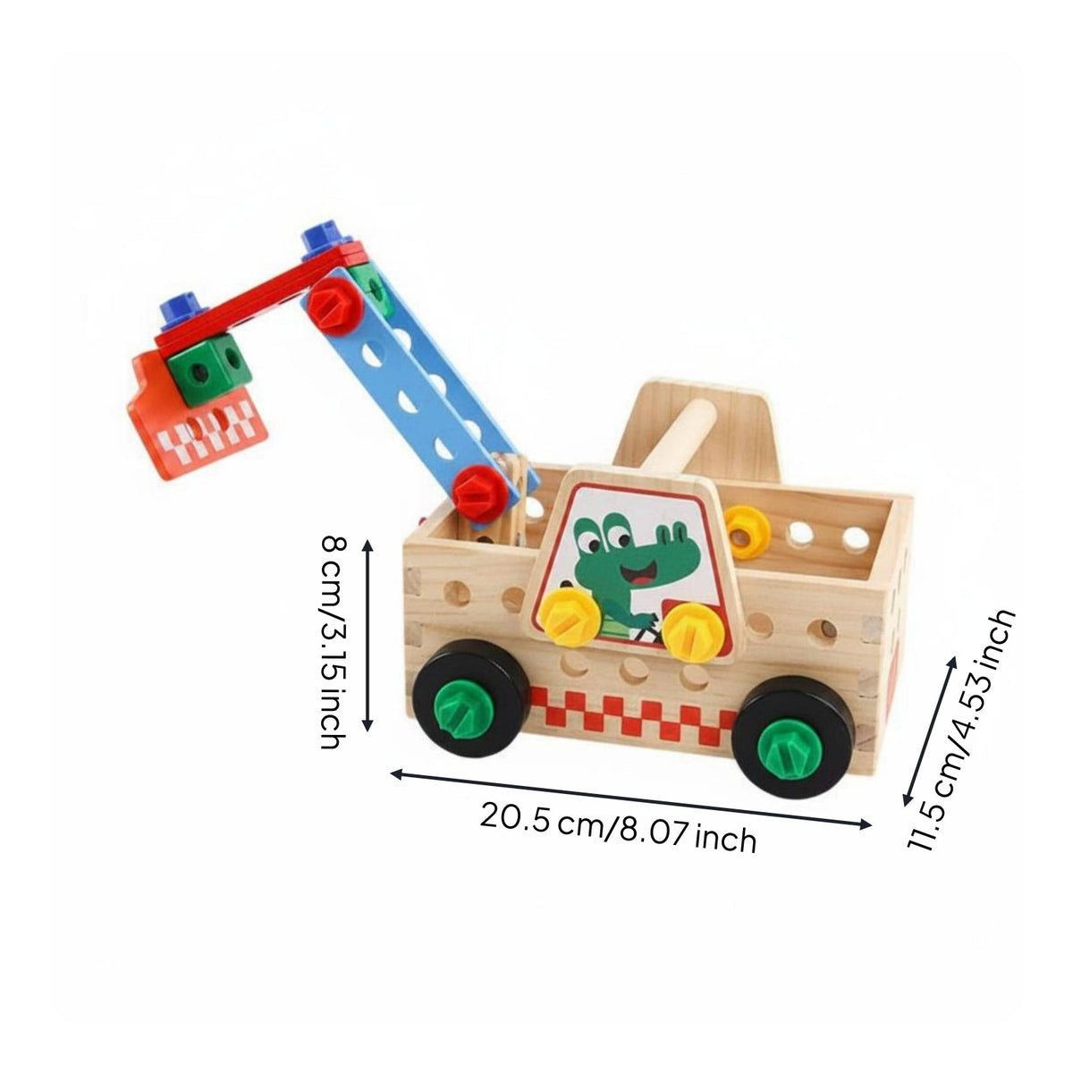 Educational Bus Toy Fine Motor Skills Wooden Screw Toy Educational Busy Activity Board for Preschool