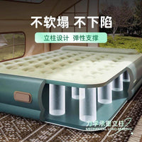 户外高端全自动ai智能充气床户外露营家居高承重含内置泵植绒床垫
