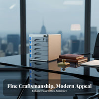 Locking Desktop document Organizer standard paper size Size Compatible Document Storage for Workspace