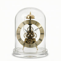 Clock with Clear Dome Mechanical-Style Skeleton Clock Transparent for Collectors, Office