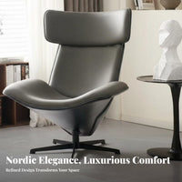 Rotating Zongzi Armchair Nordic Aesthetic Lounge Chair Designer Inspired Modern Aesthetic for Homeowners, Living Room