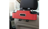 Back Seat Organizer with Beverage Holder Holder Universal Fit Multifunctional Organizer Easy to Install Auto Tissue Box Holder for Families