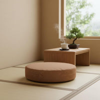 Japanese Tatami Cushion Removable Washable Cover Round Meditation Cushion