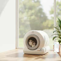 App Control Fully Enclosed Automatic Litter Box Anti-Leakage Smart Cat Litter Box for Home, Apartments