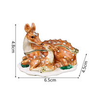 Mother and Baby Deer Box Delicate Deer Jewelry Box Gift Idea for Vanity, Bedroom