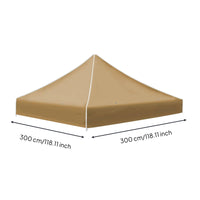 Replacement Canopy Top Water Repellent Gazebo Canopy Cover Reinforced Corners Outdoor Cover for Backyard