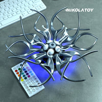 NIKOLATOY萨奇画廊现代美学视觉艺术花RGB灯带桌摆壁挂机械永生花