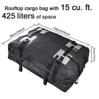 Thickened 600D Oxford Cloth Car Roof Bag Waterproof Sunproof Travel Bag