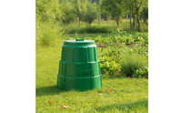 Outdoor Compost Bin with Lid Lidded Compost Bin Tapered Composter Compact for Homeowners