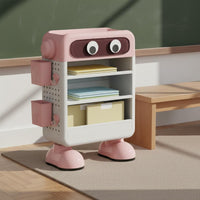 Easy to Organize Student Desk Organizer Shelf Space-Saving Cartoon Book Shelf Large Capacity Standing Book Rack Sturdy for Students, Kids, Study Room, Classroom