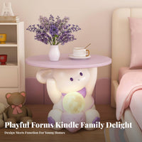 Bunny Character Stand Cute Cartoon Design Side Table Stable Base for Living Room