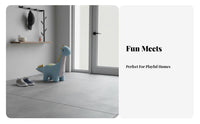 Dinosaur Pouf Multi-Purpose creatureShaped Seat Soft & Comfortable Stable and Sturdy for Bedroom