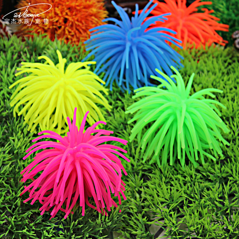 Artificial Sea Urchin Ball Aquarium Ornament for Fish Tank Decoration