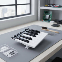 Electronic Keyboard Keys Long-Lasting Black and White Key Set Wear-Resistant