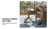 4 Pieces 4-Piece Woven Rope Lounge Set Waterresistant Outdoor Furnishing Modern Design Removable Zippered Protective Layers