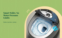 Bidet toilet with heated seat.