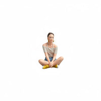 Cross-Legged Female Miniature Highly Detailed Sitting Woman Figurine Diorama Accessory for Hobbyists